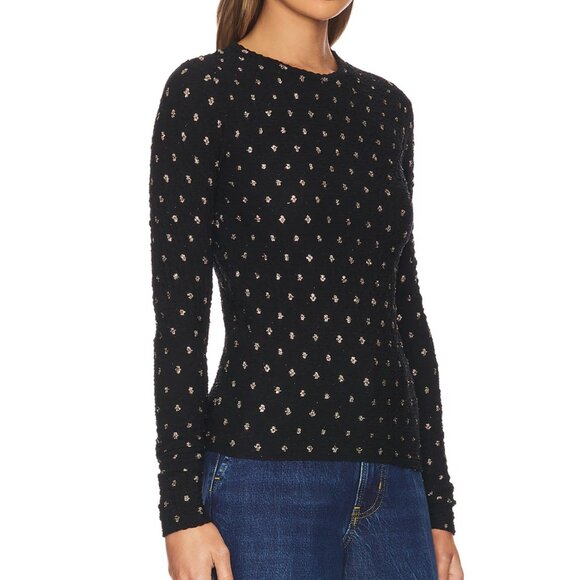 Frame Dotted Stretch Mesh Top Size XS - Picture 2 of 5